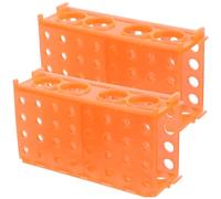 Healvian Support pour Tubes à Centrifuger en Plastique 2 Pcs, Porte-Tubes Multifonction 0,5 Ml/1,5 Ml/10 Ml/50 Ml, Rack de Laboratoire Compact pour Rangement et Stockage Couleur Aléatoire