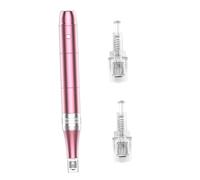 Healvian Système De Soin Peau Professionnel Stylo Électrique Sans Fil Avec Outil De Soin Peau Instrument De Rousseur Avec Et Puce Nano Kit Avec Têtes Rose