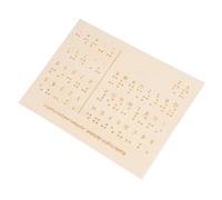 Healvian Tableau Braille pour Personnes Aveugles Matériel Éducatif pour Apprentissage Du Braille Outil Durable et Facile à Nettoyer pour Éducation