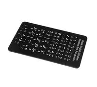 Healvian Tableau Braille Tactile pour Débutants Panneau Interactif avec Lettres de Alphabet Chiffres et Ponctuation Outil Éducatif pour Apprentissage Du Braille pour Garçon Fille et Adultes