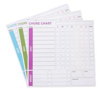 Healvian Tableau de Récompenses Magnétique Effaçable 3 Pièces 25X25 CM en PET Aimanté pour Réfrigérateur Autocollant de Planification Pratique pour Éducation et Suivi des Tâches Ménagères