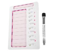 Healvian Tableau des Tâches Ménagères Effaçable Magnétique pour Garçon et Filles, Taille Moyenne, Plastique Solide, Couleur Rose, Tableau de Comportement à Domicile Portable pour Suivi