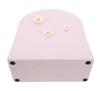 Healvian Tableau Magnétique de Bureau en Métal Rose avec Surface Effaçable, Facile à Écrire Organiser, pour Décoration de Bureau ou École avec Magnets Floraux Inclus