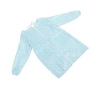Healvian Tablier Imperméable à Manches Longues pour Femme Protection Huile et Chaleur Tablier Cuisine avec Poches Jardinage Salon Barbecue et Pâtisserie Couleur Bleu Dégradé