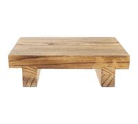 Healvian Tabouret en Bois Multifonction Rangement Intégré pour Plantes Succulentes et Bonsaïs, Support pour Pots de Fleurs, pour Balcon et Salon