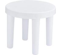 Healvian Tabouret en Plastique Blanc, Léger et Résistant Antidérapant Petit Banc Sécurisé pour Garçon et Filles pour Salle de Séjour et Maternelle