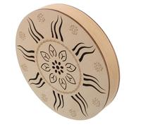 Healvian Tambour Pluie Sonore Instrument Percussion Ethnique Portable 8 Pouces en Bois pour Jardin Extérieur Yoga Relaxation et Ambiance Calme