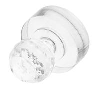 Healvian Tampon à Paupières Rond 27 Mm en Cristal Outil de Moulage par Pression pour Fard à Paupières et Blush Opercule Pressé Compact pour Maquillage Yeux Accessoire Réparation