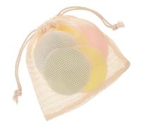 Healvian Tampons Démaquillants Réutilisables Houppette Double Face 6 Pièces 8 Cm Coton Doux Pour Femmes Usage Quotidien Avec Paquet à Cordon