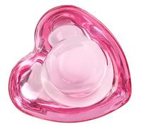 Healvian Tasse à Nail Art En Verre De Cœur, Petite Taille, Sans Couvercle, Pour Manucure Et Application Liquide Acrylique, Accessoire Pratique Pour Usage Maison Et Salon