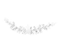 Healvian -tête de mariée en strass : coiffe en cristal argenté pour mariage - élégante vigne - bijoux de cheveux de mariage pour mariées et demoiselles d'honneur