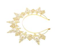 Healvian -Tête En Perles Couronne De Déesse Couronne De Mariée Coiffe De Fête Bandeau De Mariée Fantaisie Diadème Pour Femmes Coiffe Couronne Bandeau Couronne Mariage