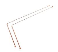 Healvian Tiges De Radiesthésie 2 Pièces Tiges De Divination En Laiton Portables L De Détecteur D'eau Outils De Feng Shui Pour Trésor D'eau En Plein Air Articles Enterrés