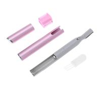 Healvian Tondeuse Sourcils Électrique Portable avec Peigne pour Visage et Corps Épilateur Mini Rechargeable Rose