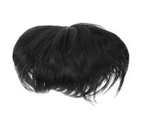 Healvian Toupet Court pour Homme Chauve Capillaire Réaliste Fil Haute Température Facile à Fixer Confortable pour Toutes Formes de Visage pour Événements Quotidiens et Formels