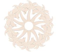 Healvian Tranches de Bois Vierges de Palmier 20 Pcs Décorations Découpées Soi-Même Copeaux Naturels Solides pour Bricolage Peinture et Décoration Maison Créative