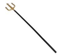 Healvian Trident de Cosplay Plastique pour Costume Halloween Fourche Noir à Branches Accessoire Party Unisexe pour Jeu de Rôle et Soirée Déguisée