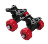 Healvian Trucks en Plastique pour Skateboard Garçon et Filles Paire de 2 Supports Robustes Rouges Accessoires de Skateboard Légers et Flexibles pour Amélioration de L’Adhérence et