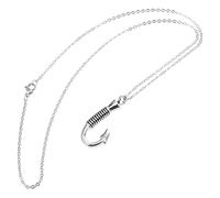 Healvian Urne Acier Inoxydable de Hameçon pour Cendres Pendentif Souvenir pour Mémoire Durable Êtres et Animaux de Compagnie