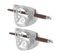 Healvian Vintage Faciles à Utiliser pour Femmes 2 Pièces D'épingles à Cheveux en Alliage de Zinc et Bois pour Créer un Chignon Élégant Lors de Mariages et Fêtes