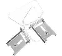 Healvian Visière de Banc en Acier Inoxydable pour Meule pour Touret, Protection Oculaire Robuste et Garde Transparente pour Meuleuse de Type Établi, Lot de 2 Pièces