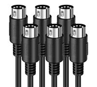 Heams Lot de 3 câbles MIDI professionnels de 0,9 m, sans bruit et super durables