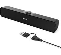 HEANTTV PC Speaker Enceintes d'Ordinateur, Haut-Parleur Bluetooth, avec l'adaptateur Type-C et l'amélioration de la qualité du Son Horn, Ordinateur Portable, Tablette, Smartphone