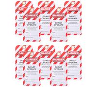 HEANUJJ 10 Étiquettes de Consignation en Pvc pour Avertissement de Danger, 10 Pièces, Améliore L'efficacité Travail, Adaptées pour Usines et Maintenance