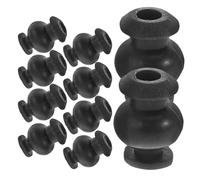 HEANUJJ 10pcs Balles Amortisseurs en Caoutchouc Noir pour Drones Rc, Support de Levage du Capot Rotation à 360 Degrés, Installation Facile Anti-vibration et Libération de Pression du Gel