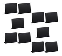 HEANUJJ 10pcs Mini Tableaux Noirs D'écriture en Pvc Légers et Portables pour Affichage de Prix et Messages sur Tables de Restaurant