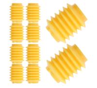 HEANUJJ 10pcs Sifflets pour Jouets en Plastique Jaune à Bulles Multicouches, Aide Éducative Portable pour Assemblage Créatif de Peluches DIY pour Garçon et Filles
