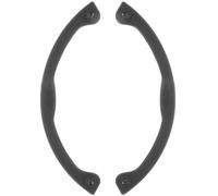 HEANUJJ 2 Pièces Bande de Protection Anti-Collision en Caoutchouc Noir pour Snowboard et Longboard, Absorption des Chocs, Forme Incurvée pour Transport et Voyage