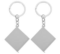 HEANUJJ 2 Pièces Porte-clés Mètre Ruban Métallique 1 Mètre avec Verrouillage Stable et Anneau Porte-clés, Mini Ruban à Mesurer Portable pour Usage Extérieur et Maison