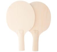 HEANUJJ 2 Pièces Raquette de Tennis de Table en Bois DIY pour Garçon et Filles, Accessoire D'entraînement pour Développer Les Compétences et Tester Les Habiletés au Tennis de Table