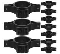 HEANUJJ 20 Pièces Isolateur Noir pour Clôture Électronique, Compatible Poteaux de 32mm, en Plastique Technique, Structure à Anneau pour Assemblage de Clôtures et Vergers
