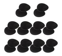 HEANUJJ 20 Pièces Protège-talons Hauts en Caoutchouc Noir, Semelle Anti-usure Coussinet à L'avant-pied, 3mm, Lot, Antidérapant, du Bruit, pour Chaussures à Talons Hauts et Marche