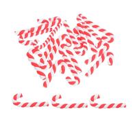 HEANUJJ 20pcs Accessoires de Canne de Noël en Argile Rouge pour Décoration de Coque de Téléphone et Projets Diy, Élégant et Créatif pour Garçon et Filles et Filles