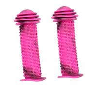 HEANUJJ 2pcs Manchons de Guidon de Vélo pour Garçon et Filles en Silicone Pourpre et Noir, Antidérapants, Améliorant la Sécurité Friction pour Trottinette et Vélo Pliant
