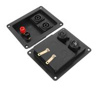 HEANUJJ 2pièces Boîte de Bornes Haut-Parleur avec Connecteurs Spade pour Enceintes Scène Bornier Fiable pour Subwoofer et Système Audio Professionnel