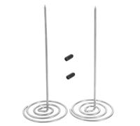 HEANUJJ 2pièces Porte-menu Acier Inoxydable Organiseur de Tickets Robuste et Facile à Utiliser Insérateur Multifonction pour Reçus de Bureau et Restaurant Lot