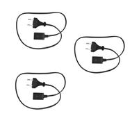 HEANUJJ 3 Pièces Câble de Recharge Rapide pour Bouillotte Électrique Protection la Surchauffe, Matériau Pp et Cuivre, Maison Études, Couleur Noir