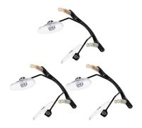 HEANUJJ 3pcs Plaquettes Nasales de Rechange pour Pont de Nez de Lunettes sans Monture, Support en Métal et Acrylique, Design à Trou Unique Suspendu, Installation Sécurisée pour Usage