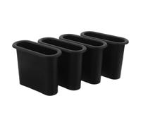 HEANUJJ 4 Pièces Tube D'aération Plat Tt-19 pour Caisson de Subwoofer en Plastique Noir Canal Interne pour Flux d'air Optimisé, pour Surveillance Musicale et Emplacement Mobilier