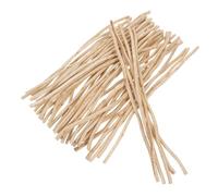 HEANUJJ 50 Bâtonnets Aromatiques en Bois Naturel de 25 Cm pour Diffuseur D'huiles Essentielles, Parfum DIY, Style Rustique Beige, Pack de 50 Pièces pour Décoration Intérieure