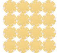 HEANUJJ 50 Pièces Jetons de Jeu de Poker en Plastique Blanc, Petits Jetons Ronds sans Bavure, Accessoires pour Jeu Poker et Comptage, pour Divertissement