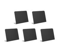 HEANUJJ 5pcs Panneaux à Craie Noirs en Pvc Réutilisables et Pratiques pour Supermarchés et Magasins de Détail, Tableaux D'enregistrement de Messages Effaçables