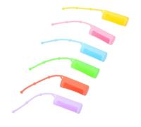 HEANUJJ 6pièces Étui Silicone Antidérapant pour Flacon Lot de Protections Colorées pour Huiles Essentielles Protège Flacon Léger et Flexible pour Transport Sûr