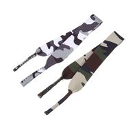 HEANUJJ Accessoires pour Lunettes de Plein Air, Cordons Anti-Perte Camouflage, 2 Pièces en Gris et Vert, Lanières Sport pour Activités Extérieures