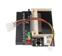 HEANUJJ Adaptateur CF vers IDE avec Sélection de Tension, Support CF-II, Plastique Noir, Connecteurs 50 Broches et 40 Broches IDE, Indicateurs LED pour Disque Dur Interne