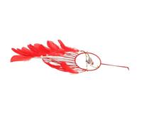 HEANUJJ Attrape-rêves Macramé Oiseau Suspendu, Décoration Murale Légère en Coton et Plumage, pour Appartement et Chambre D'garçon et Filles